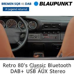 Blaupunkt Bremen SQR 46 DAB Retro 80's Classic Bluetooth DAB+ USB AUX Car Stereo