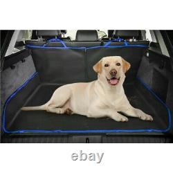 Blue 2 In 1 Waterproof Car Rear Back Seat Cover Pet Dog Protector Boot Mat Liner