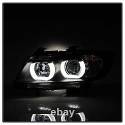 Bmw 3 Series E90 E91 LCI 2009-2012 Black Led 3d Drl Headlights Led Indicators