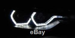 Bmw F30 F31 2011-15 Black Light Bar U Led Drl Daylight Running Lights Headlights