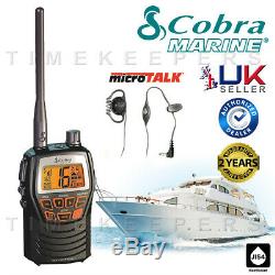 COBRA MR HH125 Handheld VHF Marine EU Version LCD Radio for Boat Vessel Yacht