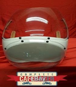 Cafe Racer Fairing With Clear Screen & Headlight Bubble Rickman / Avon Style