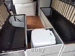 Camper Van Metal Folding Bench Seat Bed VWithCitroen/Peugeot/Fiat/Ford