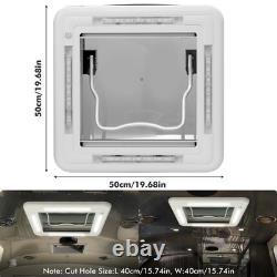 Camper Van Skylight 500 X 500 30-50mm Large Caravan Rooflight Led Roof Vent