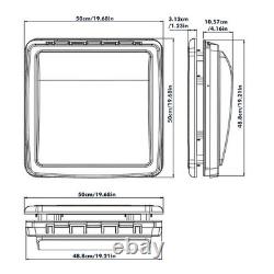 Camper Van Skylight 500 X 500 30-50mm Large Caravan Rooflight Led Roof Vent