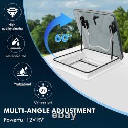 Camper Van Skylight 500 X 500 30-50mm Large Caravan Rooflight Led Roof Vent