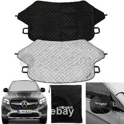 Car Reversible Windscreen Cover Windshield Aluminium Snow Ice Frost Sun UV Dust