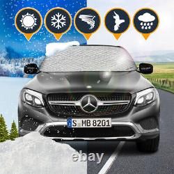 Car Reversible Windscreen Cover Windshield Aluminium Snow Ice Frost Sun UV Dust
