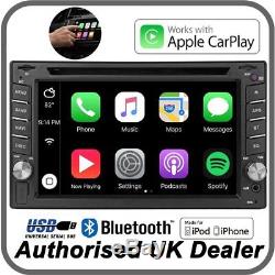 Car Stereo Apple CarPlay 6.2 Car Van Radio Touch Screen Double Din iPod iPhone