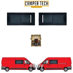 Citroen Relay 06-21 MWB/LWB SLIDING OPENING Windows With Bonding Kit And U TRIM