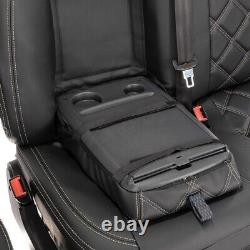 Citroen Relay Van Front Seat Covers Leatherette Tailored (2006-2022) Black 1025