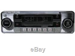Classic Oldtimer Youngtimer Retro Radio Autoradio USB SD CD MP3 Aux In Chrom