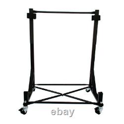 Clearance Universal Convertible Hardtop Stand Storage Trolley Black 050