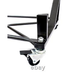 Clearance Universal Convertible Hardtop Stand Storage Trolley Black 050