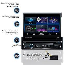 DAB+ AUTORADIO Bluetooth 7 mit Bildschirm Navigation Navi GPS CD USB MP3 1Din