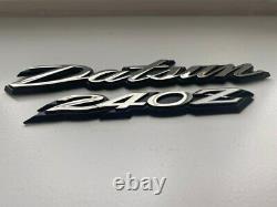 DATSUN 240Z 2X hatch Emblems 1969 1973 New Boot lid emblems Great Quality