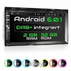 Dab+ Autoradio Mit Android 6.0.1 2gb 32gb Navi DVD Usb Sd Wlan Bluetooth 2din
