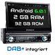 Dab+ Autoradio Mit Android 6.0.1 Navigation Dab Radio Wifi Usb Sd Bluetooth 1din