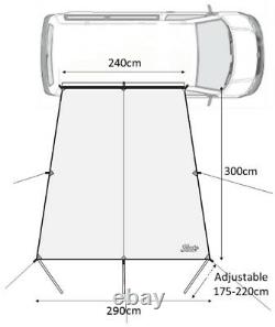 Debus VW Campervan Sun Canopy Awning for T4 T5 T6 Midnight Black