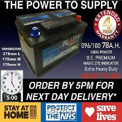 Diesel Car Battery 096 100 12v 76ah 680cca Brand New Heavy Duty Sealed Next Day