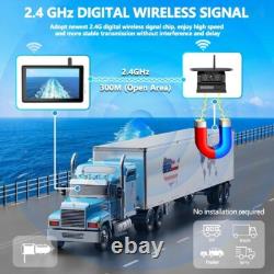 Digital Wireless 7 Touch Screen DVR Monitor Hitch Solar Backup Camera For Truck