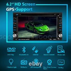 Double DIN 6.2 Car Stereo DVD Player Sat Navi GPS Mirror Link USB Radio with MAP