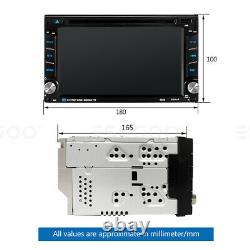 Double DIN 6.2 Car Stereo DVD Player Sat Navi GPS Mirror Link USB Radio with MAP