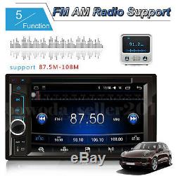 Double DIN 6.2 In dash Car Stereo Radio CD DVD Player FM/USB/SD Bluetooth MP3