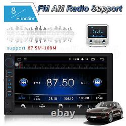 Double Din Android Car Stereo Head unit Radio + SatNav WiFi USB FM AM Player