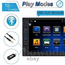 Double Din Android Car Stereo Head unit Radio + SatNav WiFi USB FM AM Player