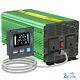 Edecoa Power Inverter 12v To 240v 3000w 6000w Converter Uk Car Camper Lcd Usb