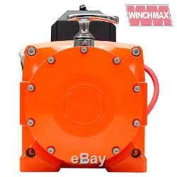 ELECTRIC WINCH 12V RECOVERY 4x4 17000 lb WINCHMAX ORIGINAL ORANGE WINCH REMOTE