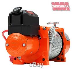 ELECTRIC WINCH 12V RECOVERY 4x4 17000 lb WINCHMAX ORIGINAL ORANGE WINCH REMOTE