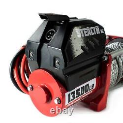 Electric Winch 13500lb Stealth 12v Steel Rope Wireless Recovery 4x4 UK Stock