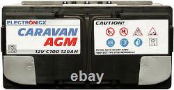 Electronicx Caravan Edition V2 Batterie AGM 120AH 12V Wohnmobil Boot Versorgung