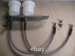 Escort Mk1, Brake Reservoir Bracket, 2 Girling Type Reservoirs, Goodridge Pipes