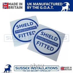 External & Internal Shields For Ford Custom MK1 2013-2023 Rear Black