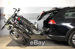 Fahrradträger für Anhängerkupplung vier Fahrräder eBike AMOS Tytan 4 PLUS 13-pol