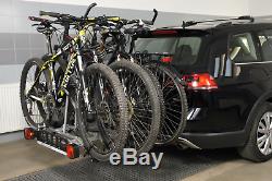 Fahrradträger für Anhängerkupplung vier Fahrräder eBike AMOS Tytan-4 PLUS 7polig