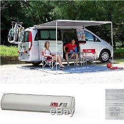 Fiamma F35 Pro 180 Awning Titanium Case Royal Grey Fabric Caravan Campervan 4x4