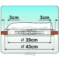 Fiamma Turbo Vent 160 White Skylight Roof Vent 12v Motorised Motorhome Caravan