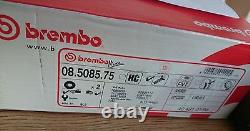 Fiat 500 Punto Seicento Front Performance Grooved Brake Disc & Pads Brembo MAX