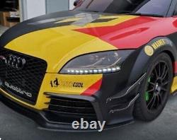 Fit for Audi TTRS MK2 front bumper FRP non painted L canard