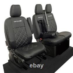 Fits Ford Transit Custom Limited Leatherette Front Seat Covers Inc Emb 237 Bem