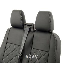 Fits Ford Transit Custom Rs Front Seat Covers Leatherette (2023 Onwards) 889
