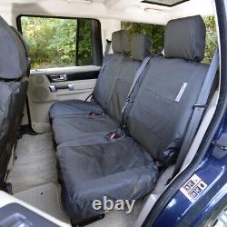 Fits Land Rover Discovery 4 Front & Rear Seat Covers (2009-2016) Black 107 157