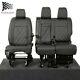 Fits Peugeot Expert Front Seat Covers Leatherette (2016 Onwards) Black 952