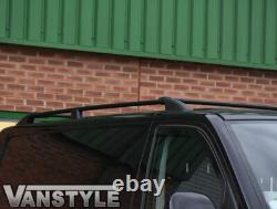 Fits Vw T5 0315 Transporter Swb Black Roof & Cross Bars Set Roof Rack No Drill