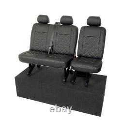 Fits Vw Transporter T6/t6.1 Sportline Kombi 2nd Row Seat Covers Leatherette 1164