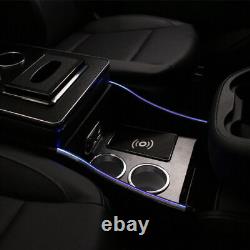 For Benz Vito 2016-2021 Armrest Box Central LED Storage Box Wireless charging